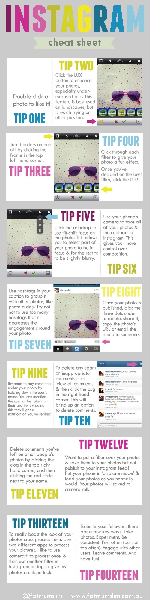 Instagram Cheat Sheet 